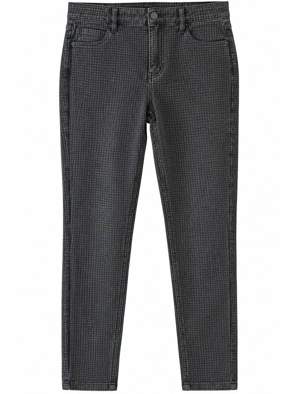 Liverpool Women's Black and Gray Houndstooth Skinny Pants Size 10/30